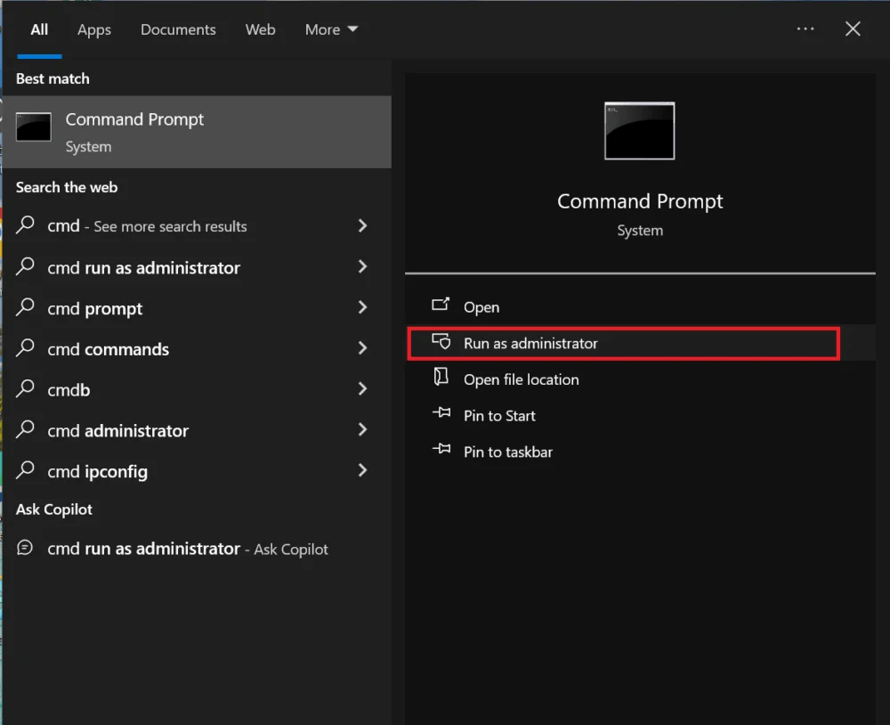 Opening Command Prompt